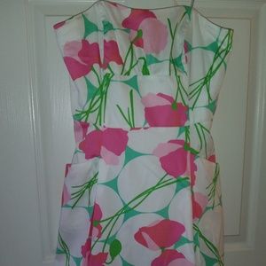 LILY PULITZER STRAPLESS BODICE DRESS SZ